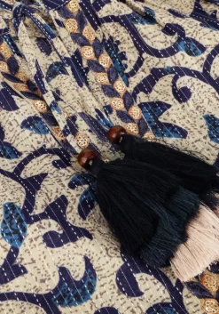 DAMES SUMMUM blouses 3/4 sleeve top block print