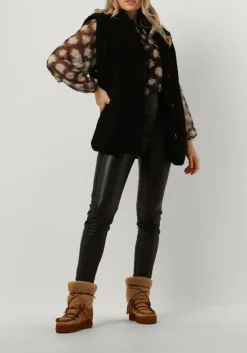 DAMES SUMMUM blouses jersey smocked top blurred star print