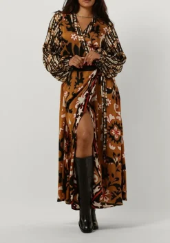DAMES SUMMUM maxi jurk dress print long mix