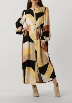 DAMES SUMMUM midi jurk dress graphic lines