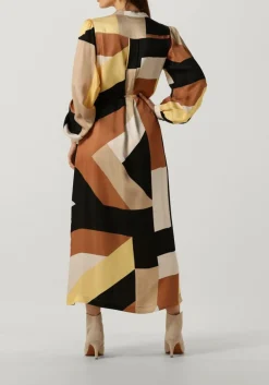 DAMES SUMMUM midi jurk dress graphic lines