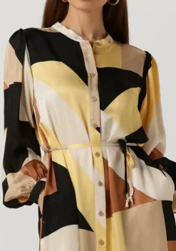 DAMES SUMMUM midi jurk dress graphic lines
