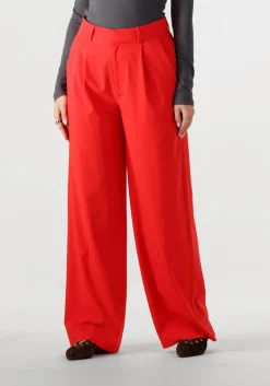 DAMES ALIX THE LABEL rode pantalon ladies woven pleat pants
