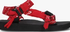 DAMES ARIZONA LOVE rode platte sandalen trekky bandana