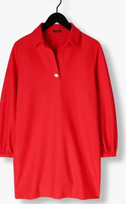 DAMES CAROLINE BISS rode midi jurk 4175