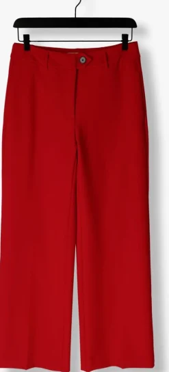 DAMES CO'COUTURE rode wijde broek vola long wide pant