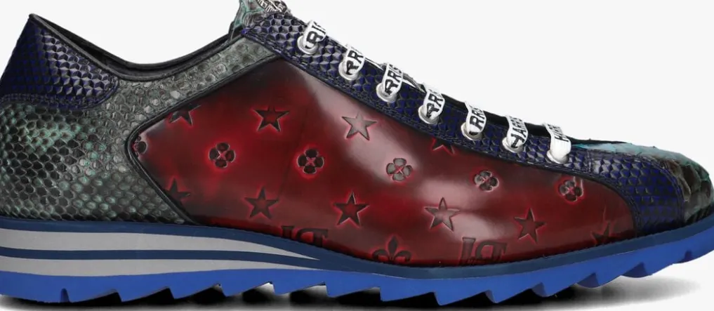 Heren HARRIS rode lage sneakers 2817