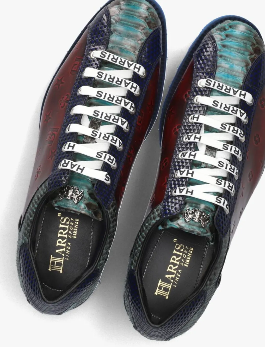 Heren HARRIS rode lage sneakers 2817