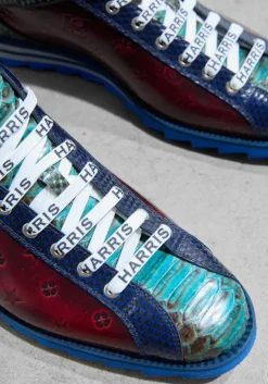 Heren HARRIS rode lage sneakers 2817