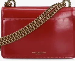DAMES KURT GEIGER LONDON rode handtas bow small shoreditch