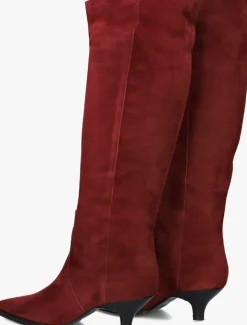 DAMES LINA LOCCHI rode hoge laarzen av 256