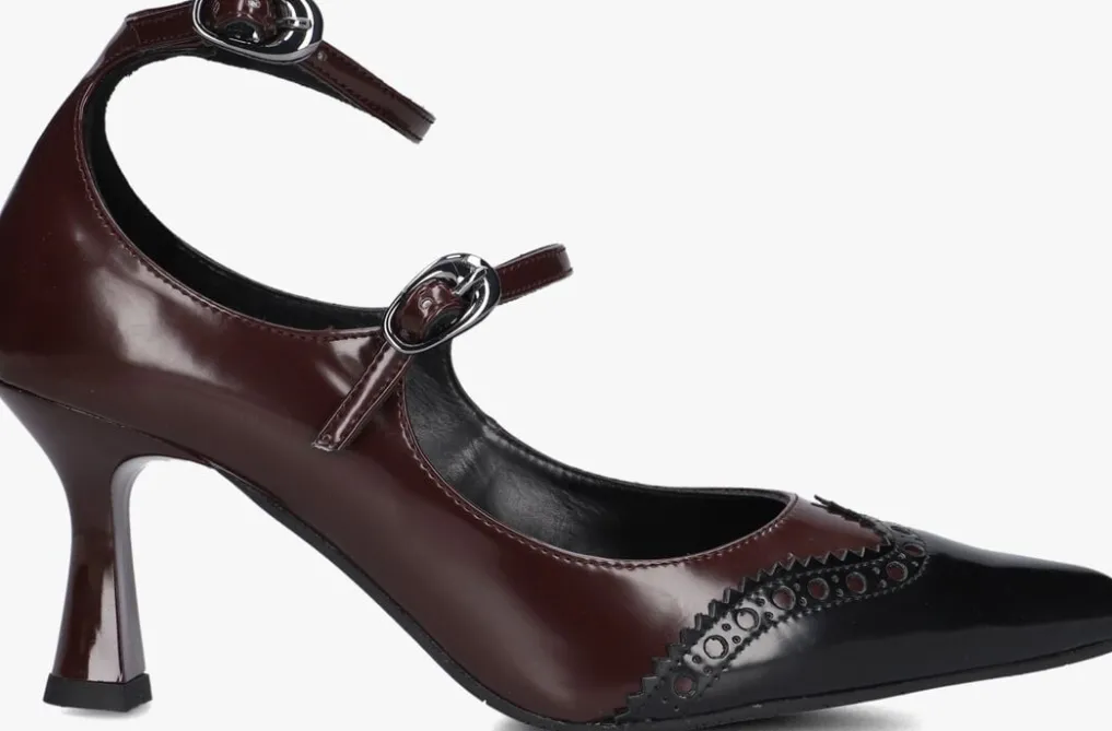 DAMES LODI rode pumps geranio