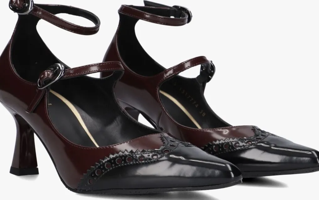 DAMES LODI rode pumps geranio