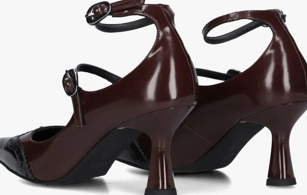 DAMES LODI rode pumps geranio