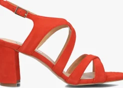 DAMES NOTRE-V rode sandalen met hak 22552