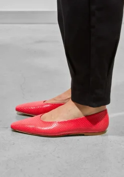 DAMES ODARE rode ballerina's girona met