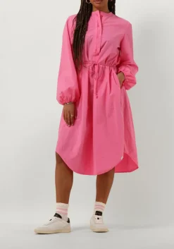 DAMES PENN & INK rode midi jurk dress midi