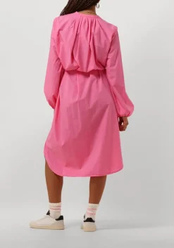 DAMES PENN & INK rode midi jurk dress midi