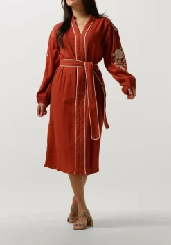 DAMES STELLA FOREST rode midi jurk e24ro012