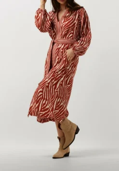 DAMES STELLA FOREST rode midi jurk e24ro053