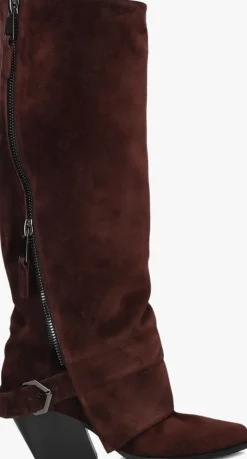 DAMES STRATEGIA rode hoge laarzen e4493-b