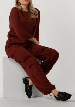 DAMES SUMMUM rode cargobroeken trousers fluid