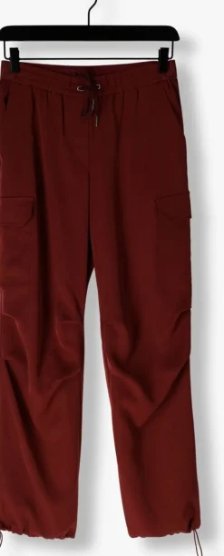 DAMES SUMMUM rode cargobroeken trousers fluid