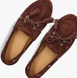 DAMES TORAL rode mocassins shima