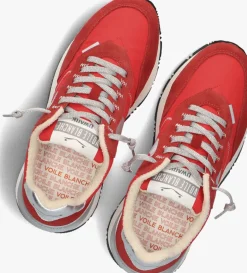 DAMES VOILE BLANCHE rode lage sneakers qwark easy sf woman