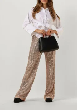 DAMES CO'COUTURE roségouden pantalon sage sequin pant