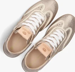 DAMES FRED DE LA BRETONIERE roségouden lage sneakers pearl raffi