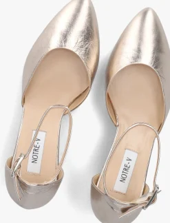 DAMES NOTRE-V roségouden pumps 12625
