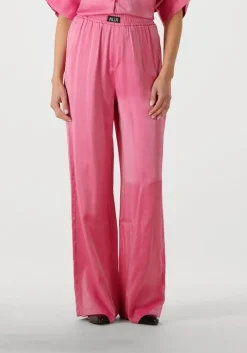 DAMES ALIX THE LABEL pantalon ladies woven shine wide leg pants
