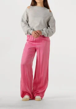 DAMES ALIX THE LABEL pantalon ladies woven shine wide leg pants