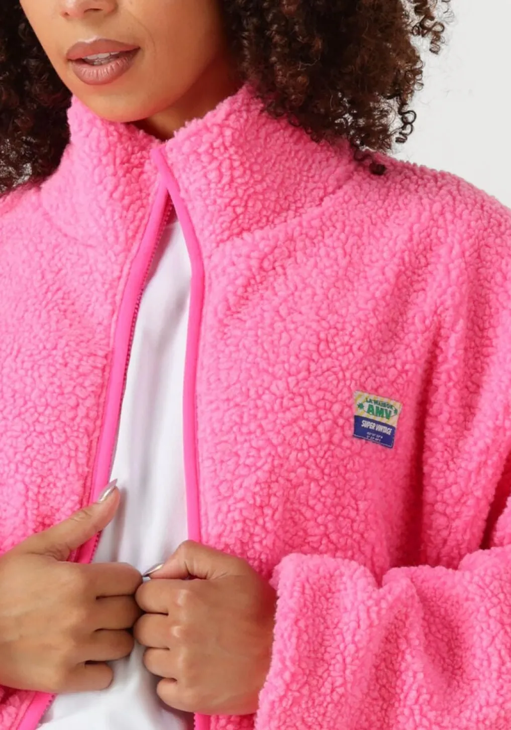 DAMES AMERICAN VINTAGE faux fur jas hoktown woman