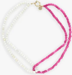 DAMES BONNIE STUDIOS kettingen double pink necklace