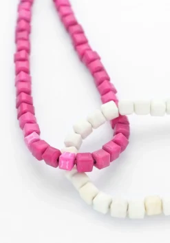 DAMES BONNIE STUDIOS kettingen double pink necklace