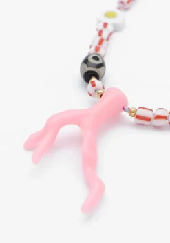 DAMES BONNIE STUDIOS sieraad pendant party pink necklace