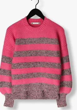 DAMES CO'COUTURE trui row melange stripe knit