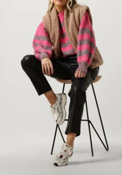 DAMES CO'COUTURE trui row melange stripe knit