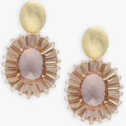 DAMES LOTT. GIOIELLI sieraad oval flat beads with stone s