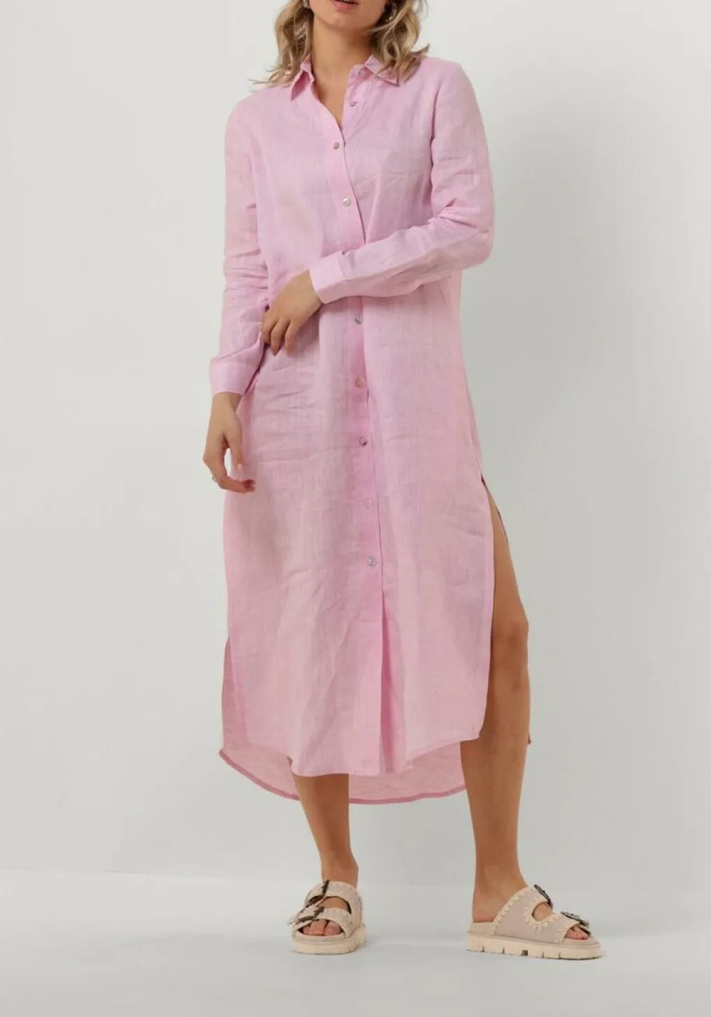 DAMES RESORT FINEST maxi jurk shirt dress
