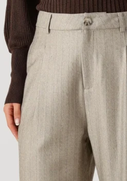 DAMES IBANA wijde broek pelah pinestripe