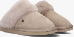DAMES WARMBAT taupe pantoffels flurry