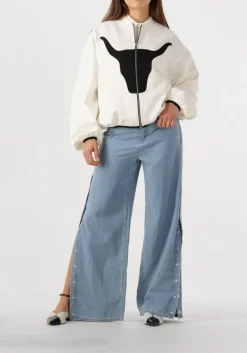 DAMES ALIX THE LABEL te jack ladies woven bull bomber