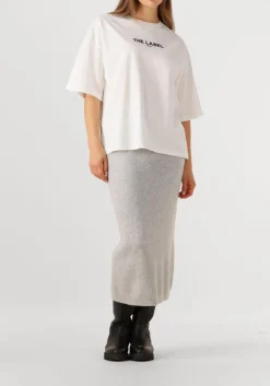 DAMES ALIX THE LABEL te t-shirt ladies knitted basic the label t-shirt