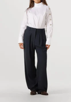 DAMES CO'COUTURE te blouses sanna asym button blouse