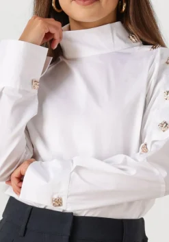 DAMES CO'COUTURE te blouses sanna asym button blouse