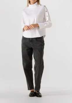 DAMES CO'COUTURE te blouses sanna asym button blouse