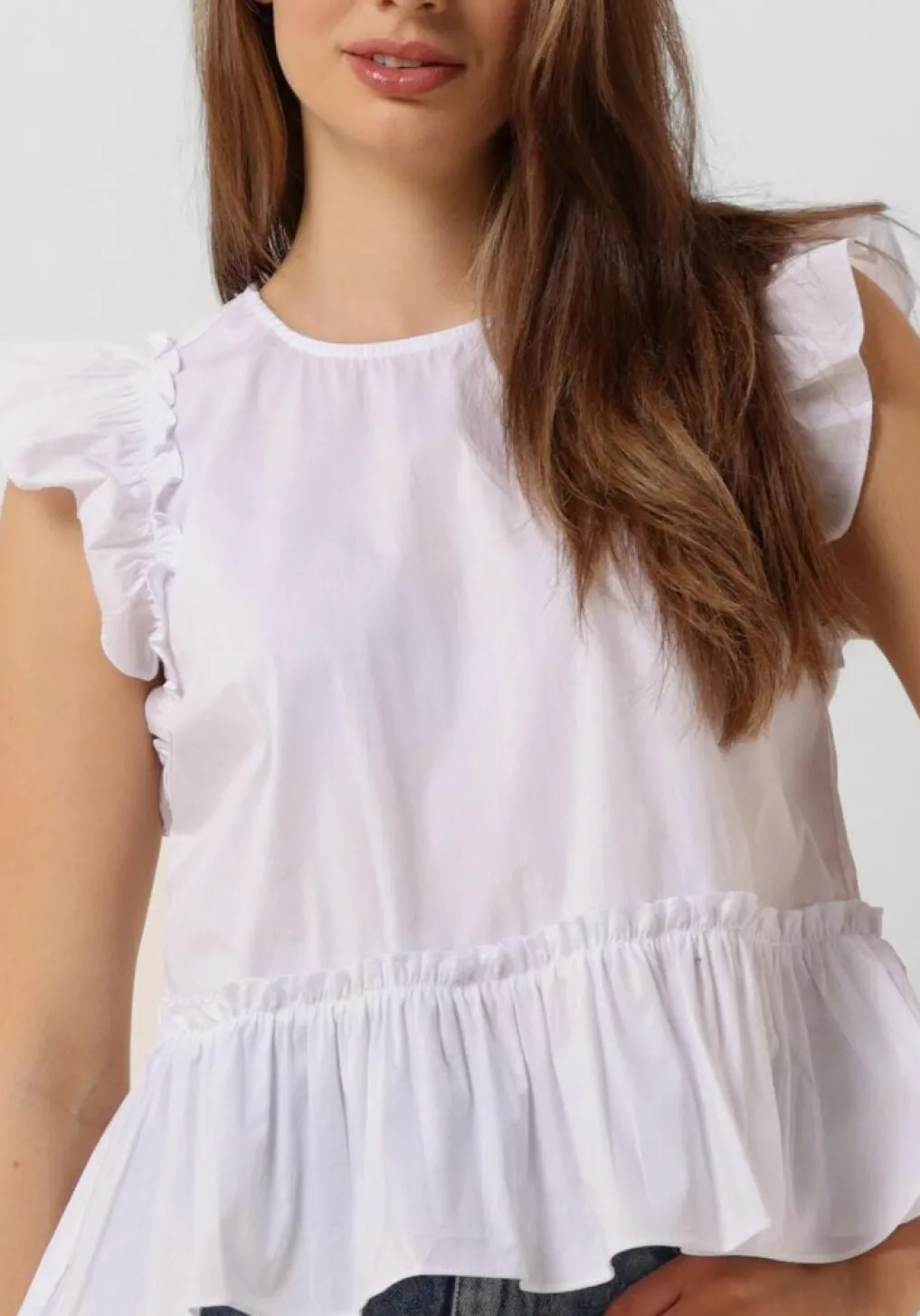 DAMES CO'COUTURE te top ellie frill top